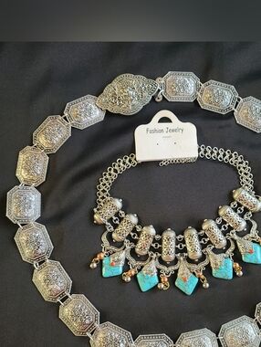 Fashion Jewelry Necklace With Belt